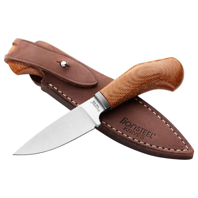 FIXED BLADE KNIFE - "Willy Micarta Natural" - LionSteel