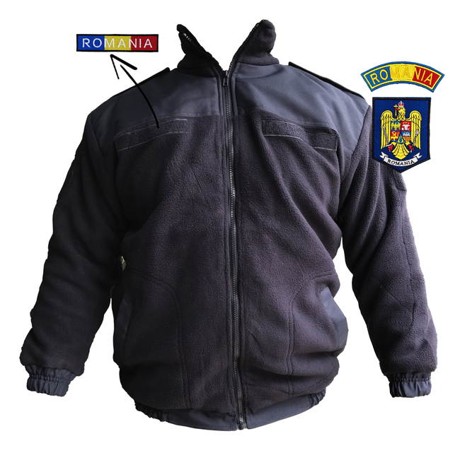 FLEECE JACKET - AUTUMN/WINTER - WITH EMBLEMS - ANP