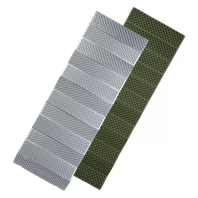 FOLDING CAMPING MAT - MAGNUM MATTE - SILVER/OLIVINE