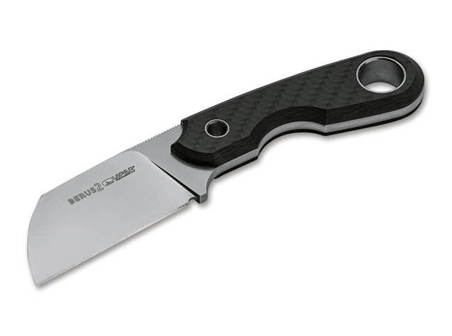 Fixed Blade Knife - Berus 2 Sheepfoot - Viper® - Carbon Fiber - Black