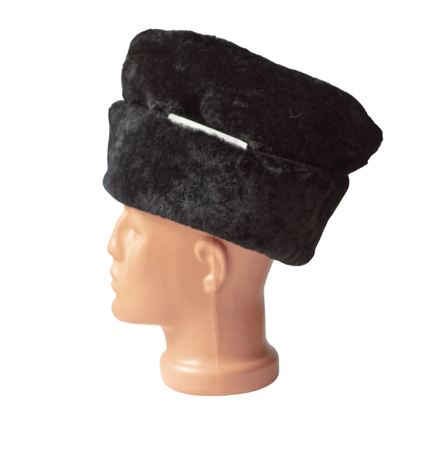 Fur hat, Cold War era, Romanian Army Surplus - Black