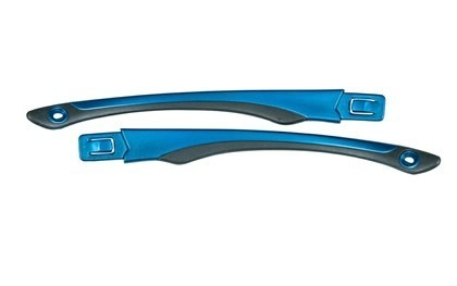 GAMER Temples Gloss Black/Metallic Blue