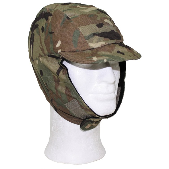 GB Winter Cap, "Cold Weather", MTP camo, Goretex, used