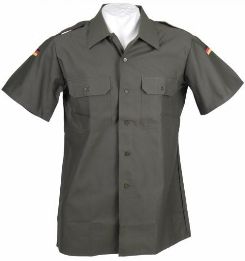 GERMAN ARMY O.D. SHORT SLEEVE FIELD SHIRT IMPORT