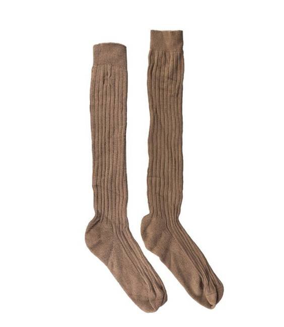 GERMAN LONG SOCKS - TROPICAL BROWN - MILITARY SURPLUS - USED