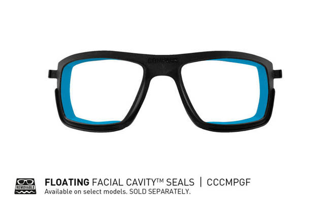 Glasses COMPASS Smoke Grey Matte Black Frame