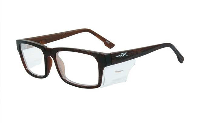 Glasses - Wileyx - PROFILE Clear Lens Matte Hickory Brown Frame