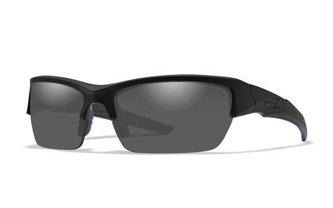 Glasses - Wileyx - VALOR Polarized Smoke Grey Matte Black Frame