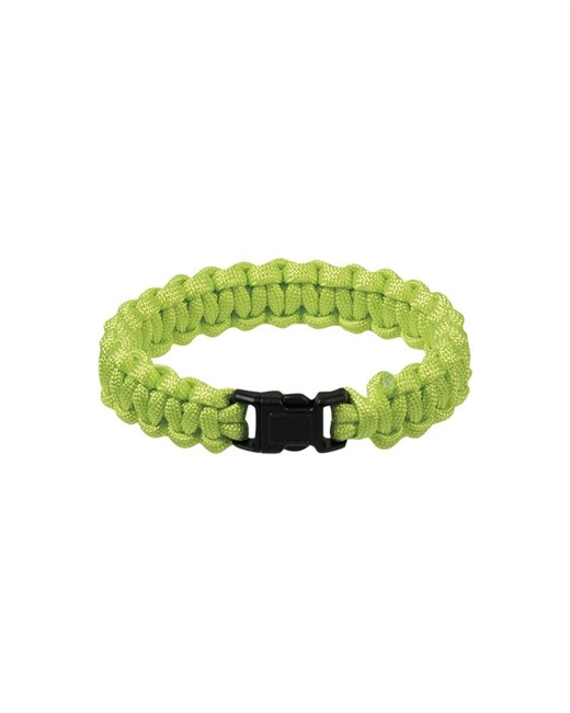 Green 15MM PARA BRACELET W. PLASTIC CLOSURE