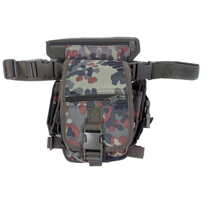 HIP BAG - WITH LEG AND BELT FIXING - "SECURITY" - MFH® - BW CAMO