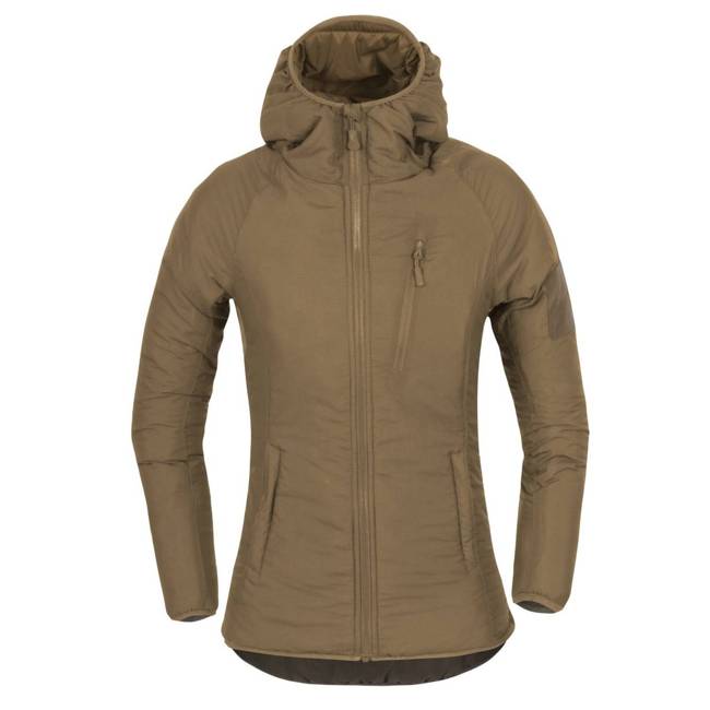 HOODED JACKET FOR WOMEN - WOLFHOUND® - Climashield® Apex™ - Helikon-Tex® - TIGER STRIPE