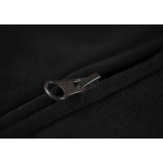 HOODIE WITH ZIPPER AND CG LOGO - BLACK - CLAWGEAR