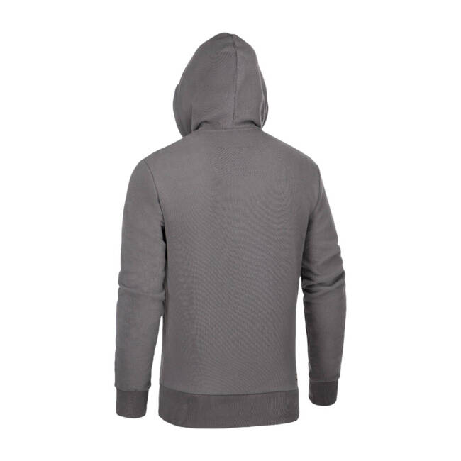 HOODIE WITH ZIPPER AND CG LOGO - WOLF GREY - CLAWGEAR