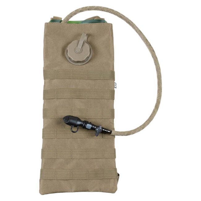 HYDRATION BACKPACK SET WITH BLADDER AND INTERCHANGEABLE MOUTHPIECE - MOLLE SYSTEM - COYOTE - 2,5 L - MFH 