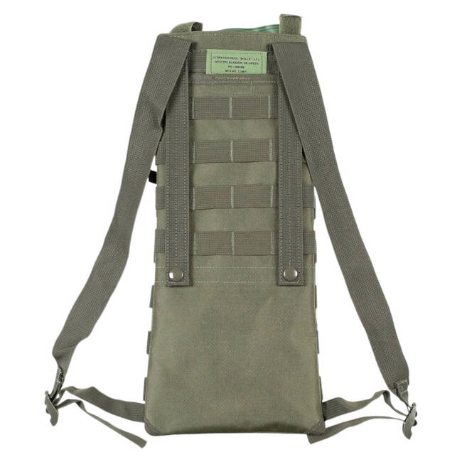 HYDRATION BACKPACK SET WITH BLADDER AND INTERCHANGEABLE MOUTHPIECE - MOLLE SYSTEM - OLIVE - 2,5 L - MFH 