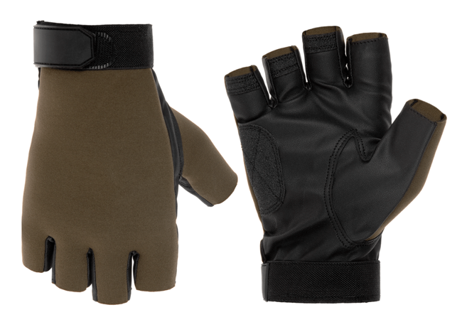 Half Finger Shooting Gloves, OD green - Invader Gear