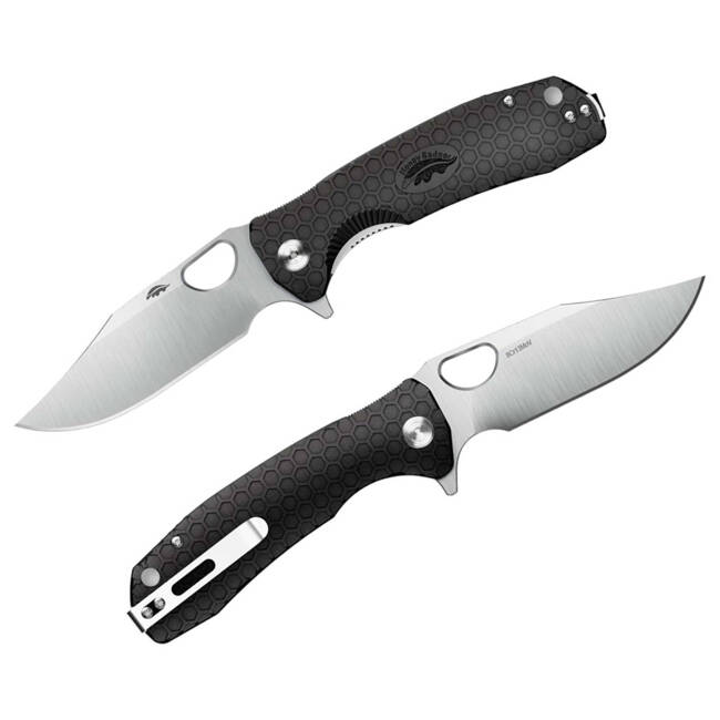 Honey Badger - BLACK - LARGE - CLIPPOINT POCKET KNIFE 