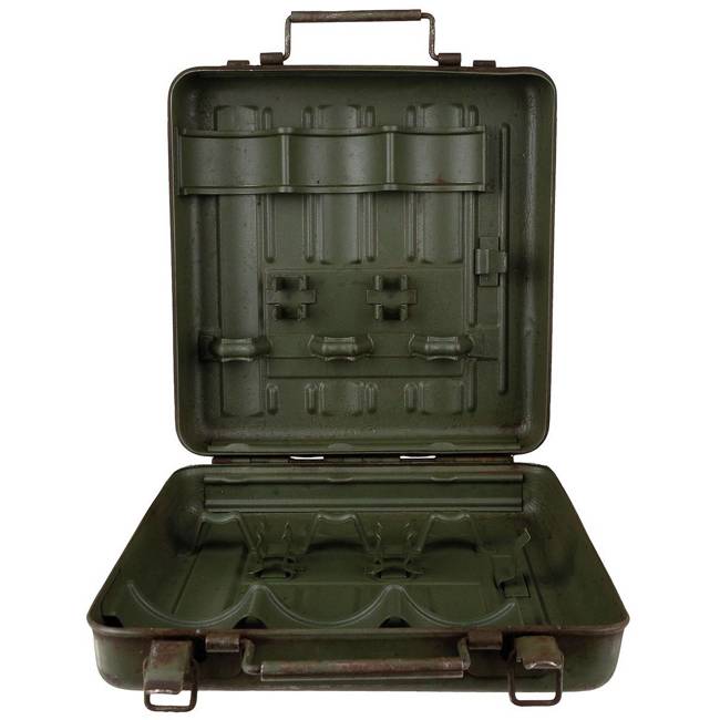 IT METAL GRENADE BOX - USED - OD GREEN