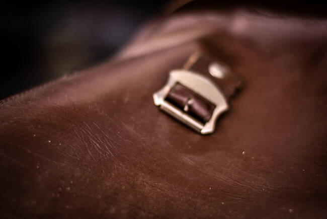 Imitation Leather bag, Romanian Army Surplus, in good condition