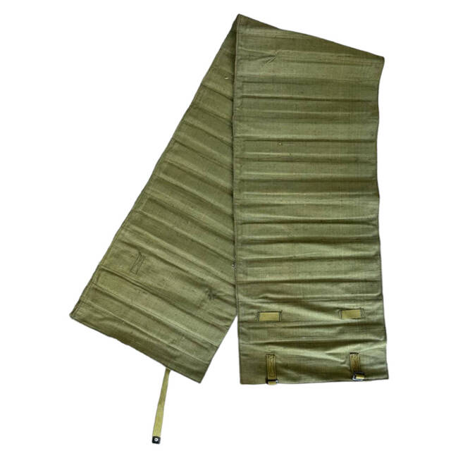 KEVLAR PROTECTIVE COVER - TEXTILE STRAPS - MILITARY SURPLUS ROMANIAN ARMY - OD GREEN - IN GOOD CONDITION 