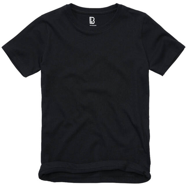 KIDS COTTON T-SHIRT - BLACK - BRANDID