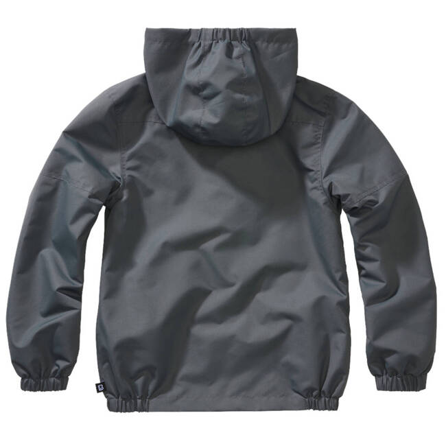 KIDS SUMMER JACKET WITH FRONT ZIPPER - WINDBREAKER - ANTHRACITE - BRANDIT