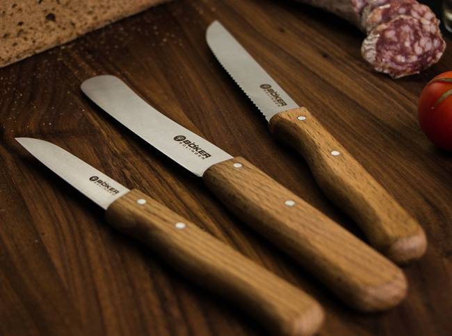 KITCHEN KNIFE CLASSIC VEGETABLE KNIFE BEECH - BOKER