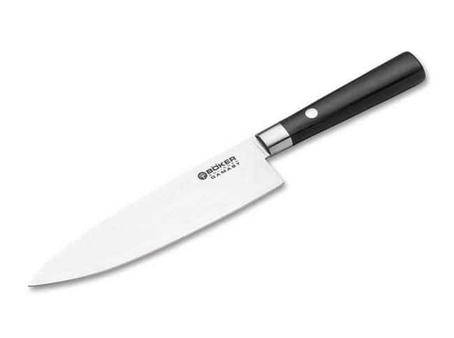 KITCHEN KNIFE DAMASCUS BLACK CHEF'S KNIFE SMALL - BOKER
