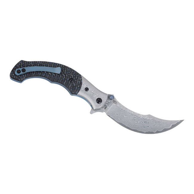 KNIFE WITH ASSISTED OPENER RITUAL COMPACT CF DAMASCUS - CRKT