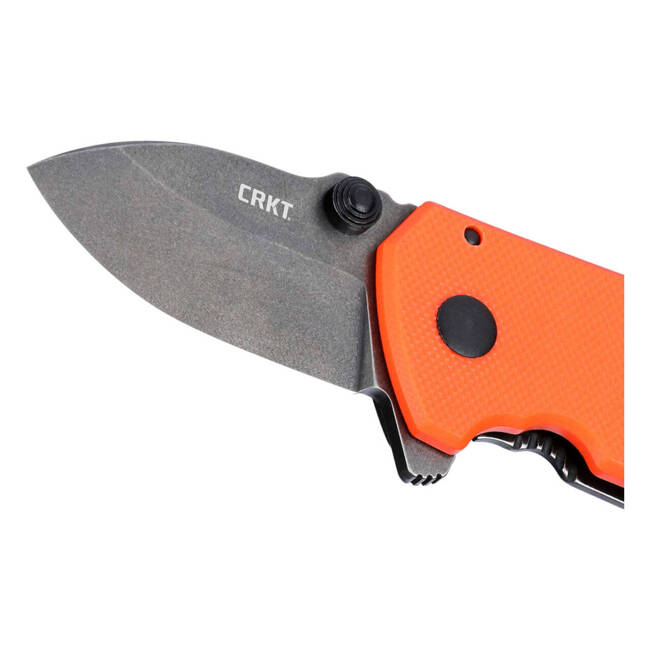 KNIFE WITH ASSISTED OPENER SQUID COMPACT G10 - ORANGE - CRKT