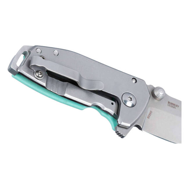 KNIFE WITH ASSISTED OPENER SQUID COMPACT G10 - SKYBLUE - CRKT