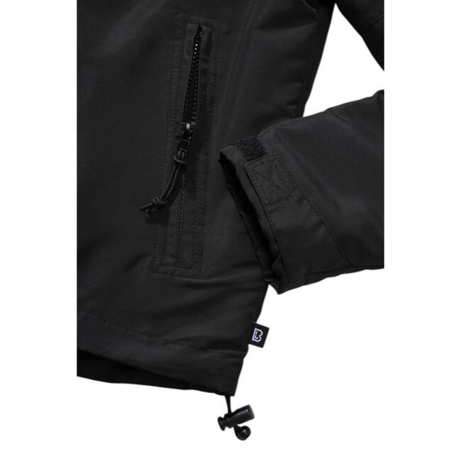 LADIES JACKET - FRONTZIP WINDBREAKER - BLACK - BRANDIT 