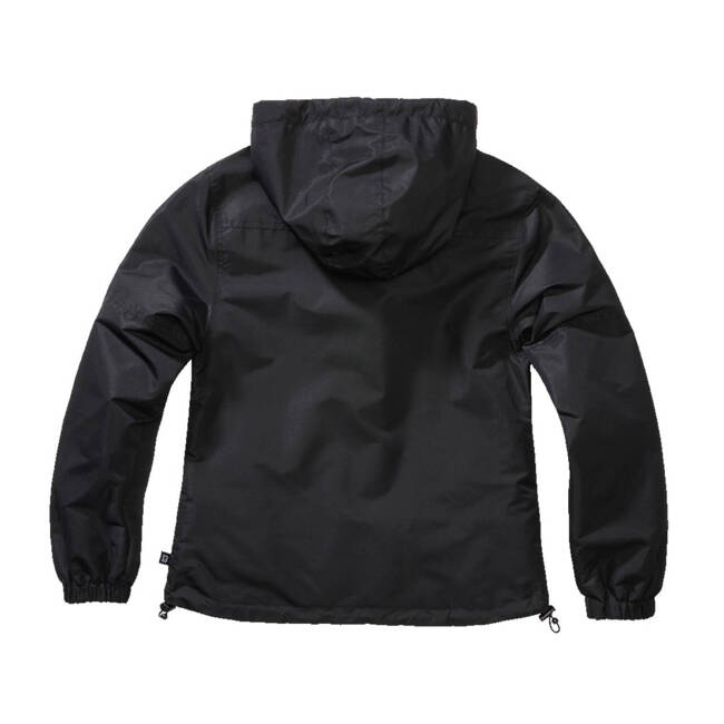 LADIES SUMMER JACKET - FRONTZIP WINDBREAKER - BLACK - BRANDED