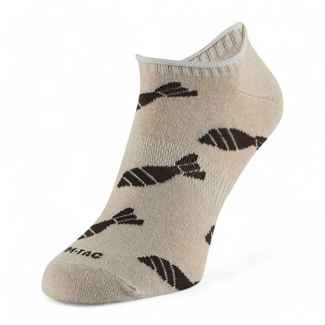 LIGHT SUMMER SOCKS - MORTAR BOMBS - M-TAC - SAND