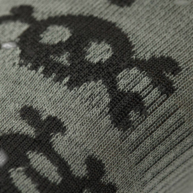 LIGHT SUMMER SOCKS - PIRATE SKULL - M-TAC - OLIVE