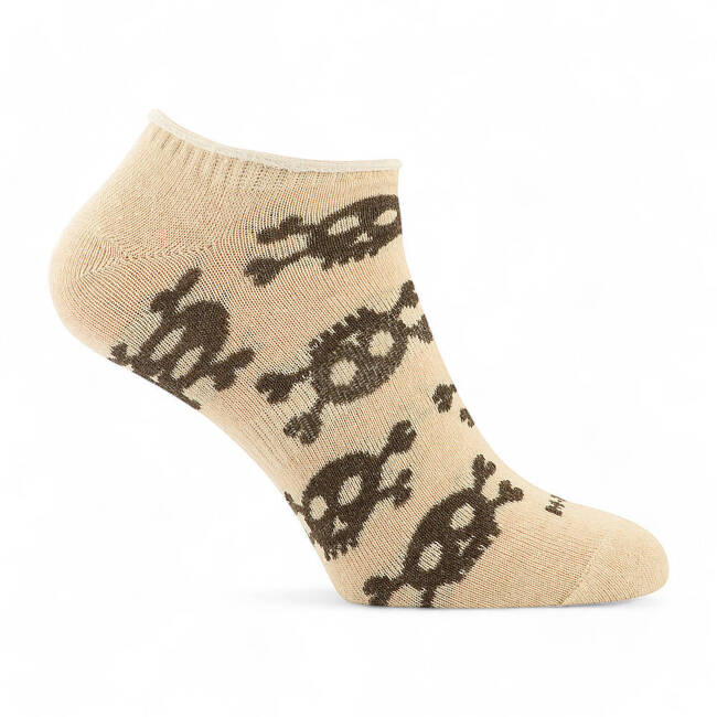 LIGHT SUMMER SOCKS - PIRATE SKULL - M-TAC - SAND