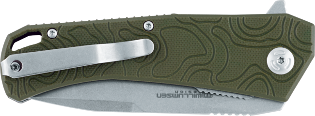 LINER LOCK FOLDING KNIFE - "ECHO 1" - BLACKFOX® - OD GREEN