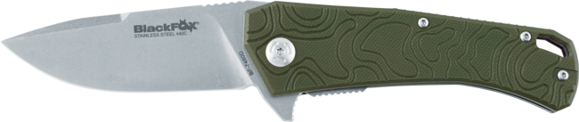 LINER LOCK FOLDING KNIFE - "ECHO 1" - BLACKFOX® - OD GREEN