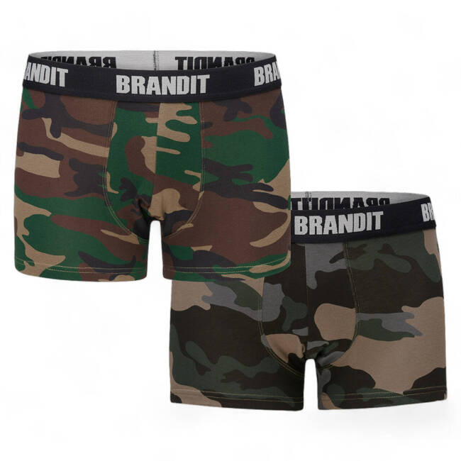 LOGO BOXERS - WOODLAND/DARKCAMO - BRANDID (2/PACK)