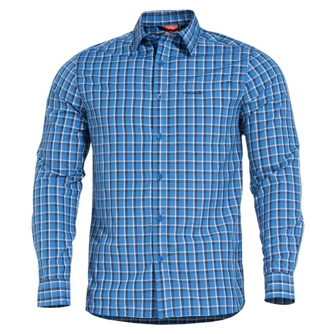 LONG SLEEVE SHIRT - "SNOOP" - PENTAGON® - BLUE CHECKS