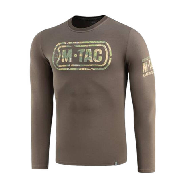 LONG SLEEVE T-SHIRT WITH LOGO - DARK OLIVE - M-TAC