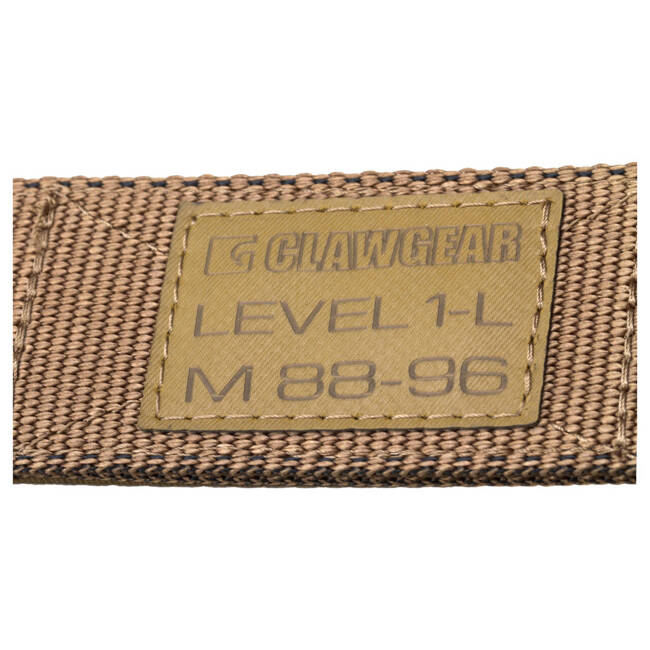 Level 1-L BELT - CLAWGEAR - COYOTE