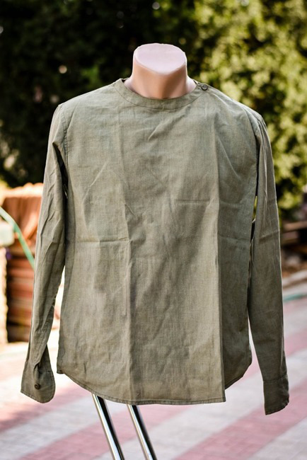 Long Sleeve Slip Shirt - Romanian military surplus - Olive - Like new