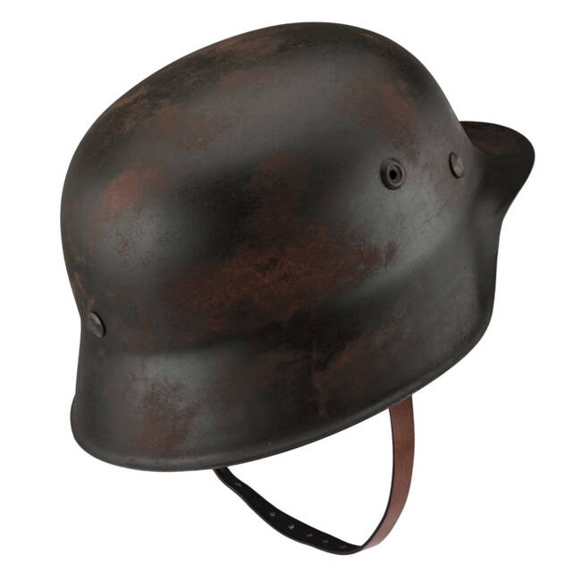 M35 HELMET - GERMAN ARMY MILITARY SURPLUS - REPRO - USED