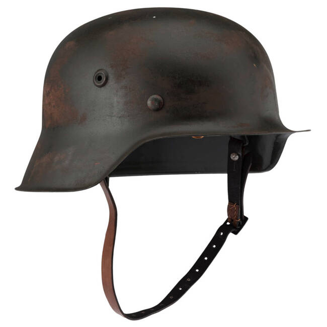 M35 HELMET - GERMAN ARMY MILITARY SURPLUS - REPRO - USED