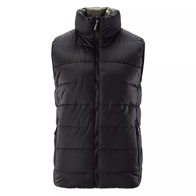 MEN'S QUILTED VEST MAGNUM - BLACK/OLIVE GREEN