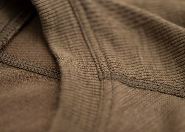 MERINO LONG SLEEVE SEAMLESS SHIRT - STONEGREY OLIVE