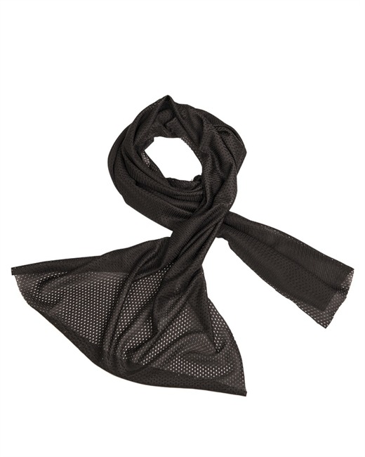 MESH NET SCARF - 190 x 50 CM - Mil-Tec® - BLACK