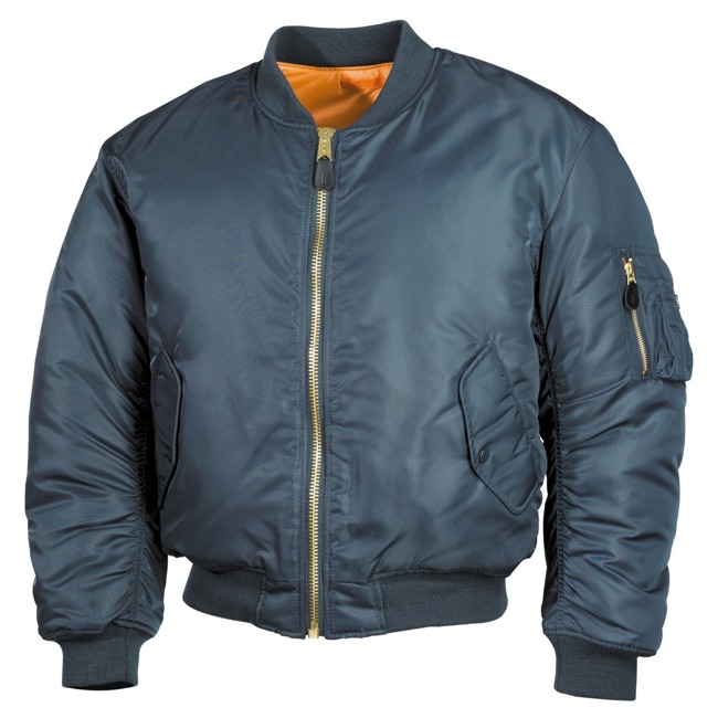 MFH MA1 bomber pilot jacket, blue