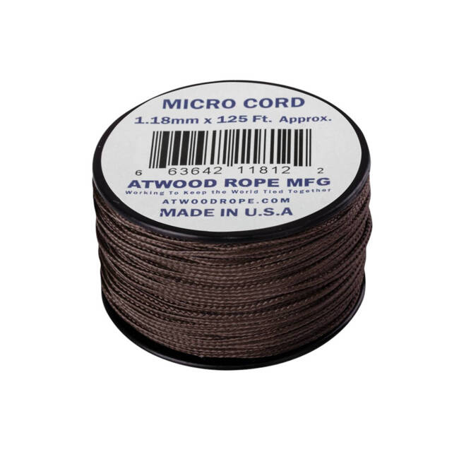 MICRO NYLON CORD - 100 LBS./ 46 KG - 38 M/125 FT. - HELIKON-TEX - U.S. BROWN